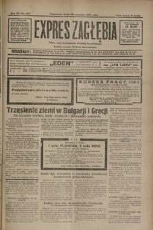 Expres Zagłębia : jedyny organ demokratyczny niezależny woj. kieleckiego. R.7, nr 267 (28 września 1932)