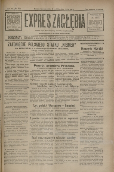 Expres Zagłębia : jedyny organ demokratyczny niezależny woj. kieleckiego. R.7, nr 271 (2 października 1932)