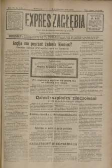 Expres Zagłębia : jedyny organ demokratyczny niezależny woj. kieleckiego. R.7, nr 279 (11 października 1932)