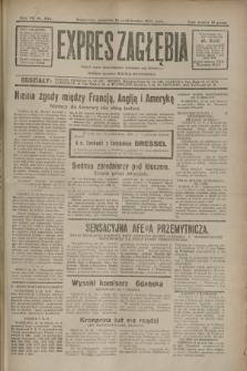 Expres Zagłębia : jedyny organ demokratyczny niezależny woj. kieleckiego. R.7, nr 284 (16 października 1932)