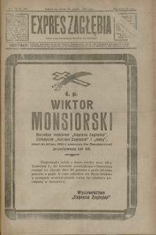 Expres Zagłębia : jedyny organ demokratyczny niezależny woj. kieleckiego. R.7, nr 353 (27 grudnia 1932)