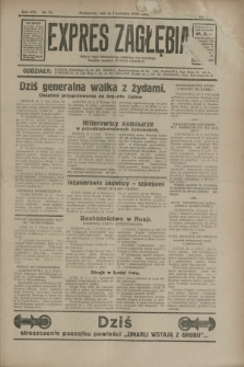 Expres Zagłębia : jedyny organ demokratyczny niezależny woj. kieleckiego. R.8, nr 91 (1 kwietnia 1933)