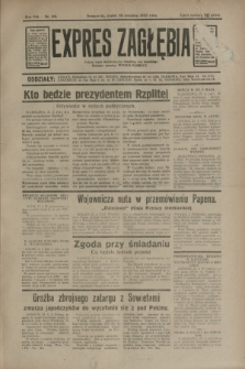 Expres Zagłębia : jedyny organ demokratyczny niezależny woj. kieleckiego. R.8, nr 116 (28 kwietnia 1933)