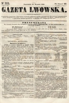 Gazeta Lwowska. 1853, nr 213