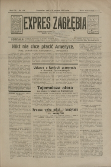 Expres Zagłębia : jedyny organ demokratyczny niezależny woj. kieleckiego. R.8, nr 164 (16 czerwca 1933)