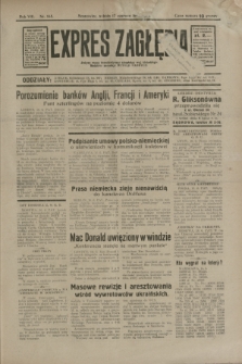 Expres Zagłębia : jedyny organ demokratyczny niezależny woj. kieleckiego. R.8, nr 165 (17 czerwca 1933)