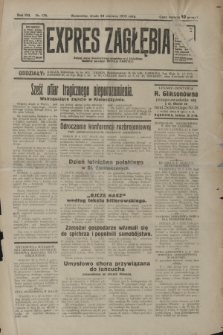 Expres Zagłębia : jedyny organ demokratyczny niezależny woj. kieleckiego. R.8, nr 176 (28 czerwca 1933)
