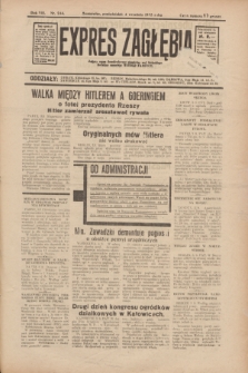 Expres Zagłębia : jedyny organ demokratyczny niezależny woj. kieleckiego. R.8, nr 244 (4 września 1933)