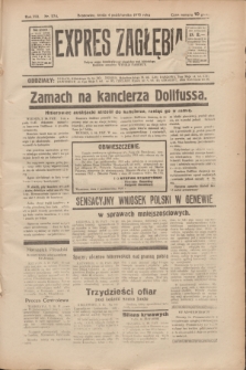 Expres Zagłębia : jedyny organ demokratyczny niezależny woj. kieleckiego. R.8, nr 274 (4 października 1933)