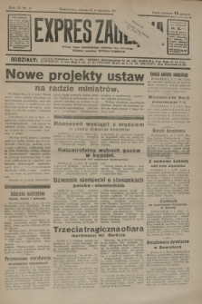 Expres Zagłębia : jedyny organ demokratyczny niezależny woj. kieleckiego. R.9, nr 4 (4 stycznia 1934)