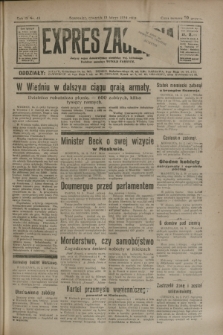 Expres Zagłębia : jedyny organ demokratyczny niezależny woj. kieleckiego. R.9, nr 45 (15 lutego 1934)