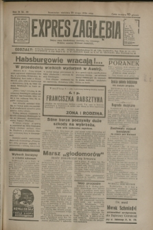 Expres Zagłębia : jedyny organ demokratyczny niezależny woj. kieleckiego. R.9, nr 55 (25 lutego 1934)