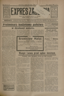 Expres Zagłębia : jedyny organ demokratyczny niezależny woj. kieleckiego. R.9, nr 57 (27 lutego 1934)