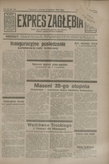 Expres Zagłębia : jedyny organ demokratyczny niezależny woj. kieleckiego. R.9, nr 106 (19 kwietnia 1934)