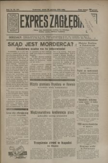 Expres Zagłębia : jedyny organ demokratyczny niezależny woj. kieleckiego. R.9, nr 169 (22 czerwca 1934)