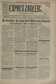 Expres Zagłębia : jedyny organ demokratyczny niezależny woj. kieleckiego. R.9, nr 183 (7 lipca 1934)