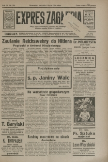 Expres Zagłębia : jedyny organ demokratyczny niezależny woj. kieleckiego. R.9, nr 184 (8 lipca 1934)