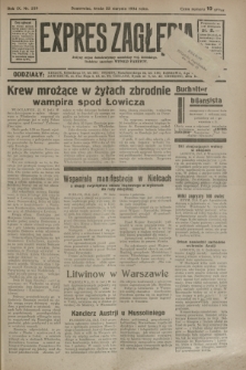 Expres Zagłębia : jedyny organ demokratyczny niezależny woj. kieleckiego. R.9, nr 229 (22 sierpnia 1934)