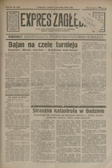 Expres Zagłębia : jedyny organ demokratyczny niezależny woj. kieleckiego. R.9, nr 249 (11 września 1934)