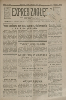 Expres Zagłębia : jedyny organ demokratyczny niezależny woj. kieleckiego. R.9, nr 256 (18 września 1934)