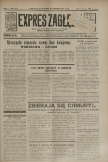 Expres Zagłębia : jedyny organ demokratyczny niezależny woj. kieleckiego. R.9, nr 325 (26 listopada 1934)