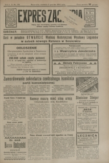 Expres Zagłębia : jedyny organ demokratyczny niezależny woj. kieleckiego. R.9, nr 331 (2 grudnia 1934)