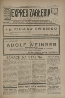 Expres Zagłębia : jedyny organ demokratyczny niezależny woj. kieleckiego. R.9, nr 353 (28 grudnia 1934)