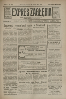 Expres Zagłębia : jedyny organ demokratyczny niezależny woj. kieleckiego. R.9, nr 355 (30 grudnia 1934)
