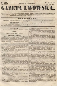 Gazeta Lwowska. 1853, nr 216