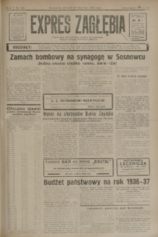 Expres Zagłębia : jedyny organ demokratyczny niezależny woj. kieleckiego. R.10, nr 314 (17 listopada 1935)