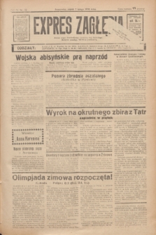 Expres Zagłębia : jedyny organ demokratyczny niezależny woj. kieleckiego. R.11, nr 37 (7 lutego 1936)
