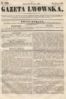 Gazeta Lwowska. 1853, nr 220