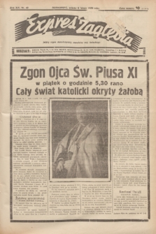 Expres Zagłębia : jedyny organ demokratyczny niezależny woj. kieleckiego. R.14, nr 42 (11 lutego 1939)