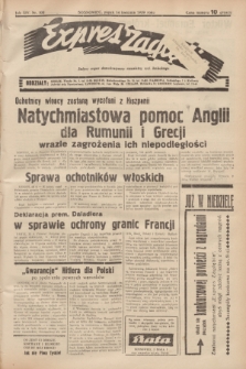 Expres Zagłębia : jedyny organ demokratyczny niezależny woj. kieleckiego. R.14, nr 102 (14 kwietnia 1939)