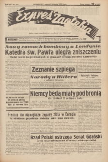 Expres Zagłębia : jedyny organ demokratyczny niezależny woj. kieleckiego. R.14, nr 214 (5 sierpnia 1939)