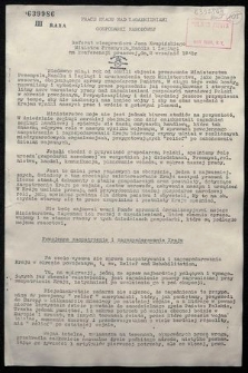 Prace Rządu nad zagadnieniami gospodarki narodowej : referat wicepremiera Jana Kwapińskiego Ministra Przemysłu, Handlu i Żeglugi na konferencji prasowej dn. 2 września 1942 r.