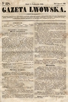Gazeta Lwowska. 1853, nr 228