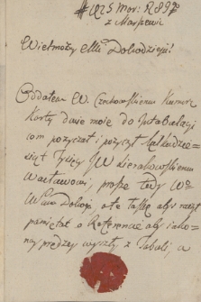 Fragment korespondencji Józefa Gorczyńskiego komornika halickiego z lat 1789-1813 T. 2, Borowski - Lubomirski