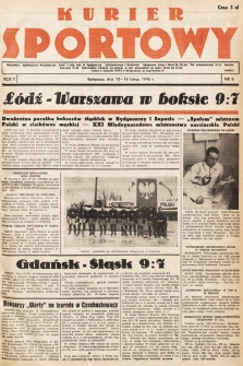 Kurier Sportowy. R.2, nr 6 (10-16 lutego 1946)