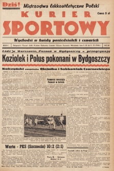 Kurier Sportowy. R.2, nr 39 (9-11 września 1946)