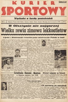 Kurier Sportowy. R.3, nr 5 (10-17 lutego 1947)