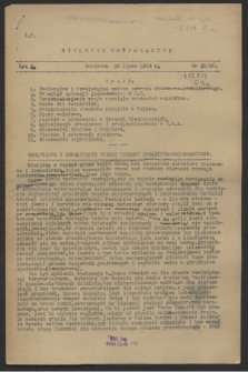 Biuletyn Gospodarczy. R.2, nr 25/26 (20 lipca 1943)