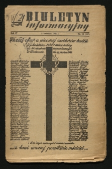 Biuletyn Informacyjny. R.4, nr 13 (2 kwietnia 1942) = nr 117
