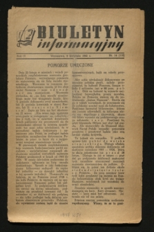Biuletyn Informacyjny. R.4, nr 14 (9 kwietnia 1942) = nr 118