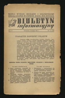 Biuletyn Informacyjny. R.4, nr 21 (28 maja 1942) = nr 125