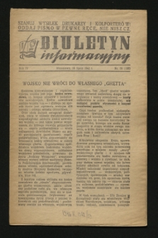 Biuletyn Informacyjny. R.4, nr 28 (16 lipca 1942) = nr 132