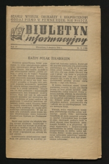 Biuletyn Informacyjny. R.4, nr 31 (6 sierpnia 1942) = nr 135