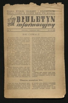 Biuletyn Informacyjny. R.4, nr 38 (1 października 1942) = nr 142