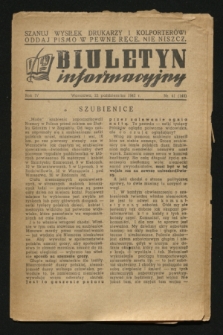 Biuletyn Informacyjny. R.4, nr 41 (22 października 1942) = nr 145
