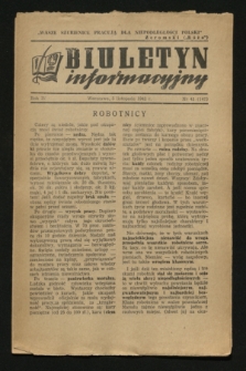 Biuletyn Informacyjny. R.4, nr 43 (5 listopada 1942) = nr 147